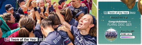 IWGA Team of the Year 2022: the Flying Disc Squad from Germany
